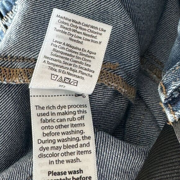 Time & Tru Large (12-14) Maternity Jean Shorts Side Panels Whisker Stretch Cuff - Picture 7 of 7